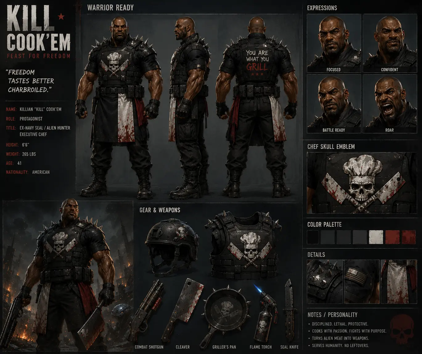 Killian Kill Cook’em concept art